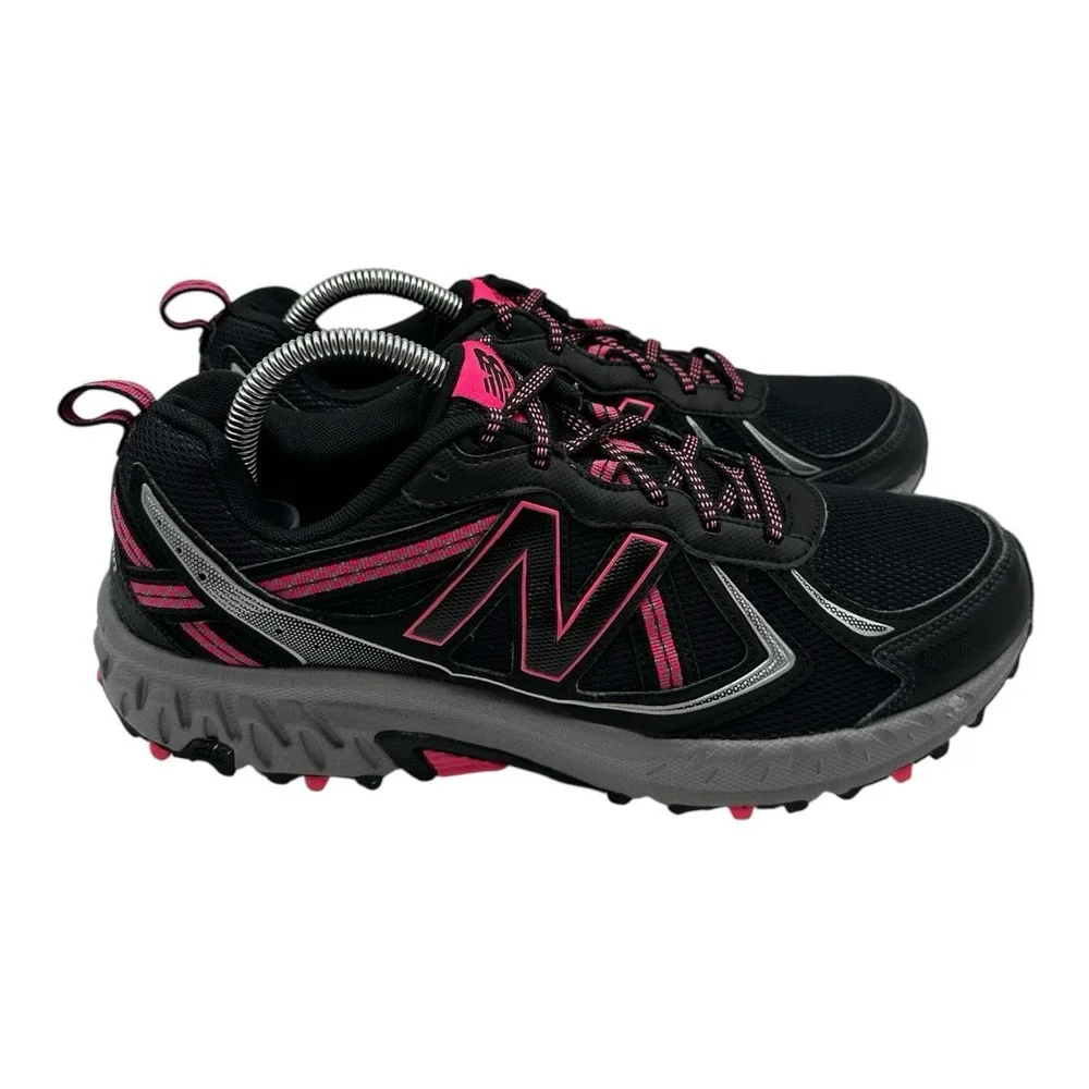 New Balance 410 V5 Shoes Women's Size 11 B Black Pink Hiking Sneakers WT410LB5‎